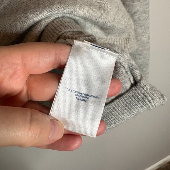 Lands' End grey cashmere sweater - Picture 4 of 5